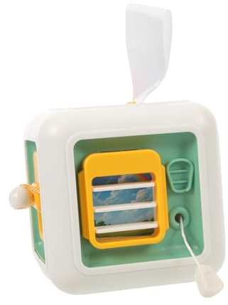 WHAMVOX Montessori Busy Cube Educational Interactive Travel Activity Cube for Fine Motor Skills Development Cognitive Learning and Early Math Support for Boys and Age Year and Up