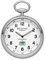 REGENT Funk-Taschenuhr – Zeitloses Accessoire für KULTIVIERTE Herren – Super ablesbar – Material: Stahl – Inklusive Kette (Gehäuse-Ø 49 mm) – C342632 (Weiß)