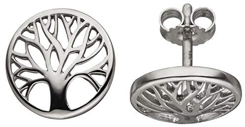 Jobo Damen-Ohrstecker Lebensbaum aus 925 Sterling Silber