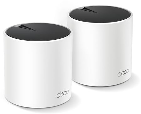 TP-Link Deco X55 AX3000 WiFi 6 Mesh System - Covers up to 4500 Sq.Ft, Replaces Wireless Router and Extender, 3 Gigabit Ports per Unit, Supports Ethernet Backhaul, Deco X55(2-Pack)