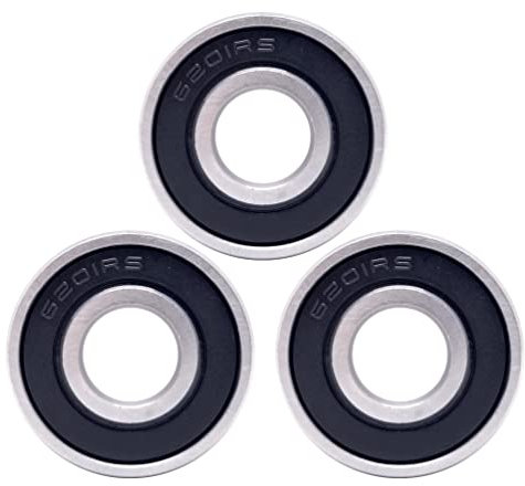 BSSTORE 6201-2RS Kugellager 12x32x10 mm, doppelt gummiversiegelte 6201RS Chromstahl-Doppelradialschild-Tiefrillenkugeln (3)