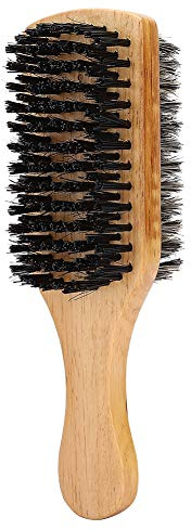 Hommes Double Face, Brosse à Cheveux Brosse à Barbe Multifonctionnelle Double Face Barbe Brosses pour le Visage Blaireau de Rasage (M)