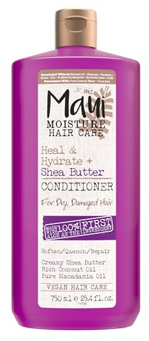Maui Moisture Heal & Hydrate + Shea Butter Conditioner for Dry, Damaged Curls Helps Soften & Revive Curly & Coily Hair with Macadamia & Coconut Oils, Vegan & Silicone-Free, 13 fl. oz