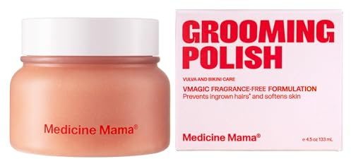 VMAGIC av Medicine Mama Grooming Polish – helt naturlig exfolierande sockerskrubb – förbereder hud och kropp för grooming
