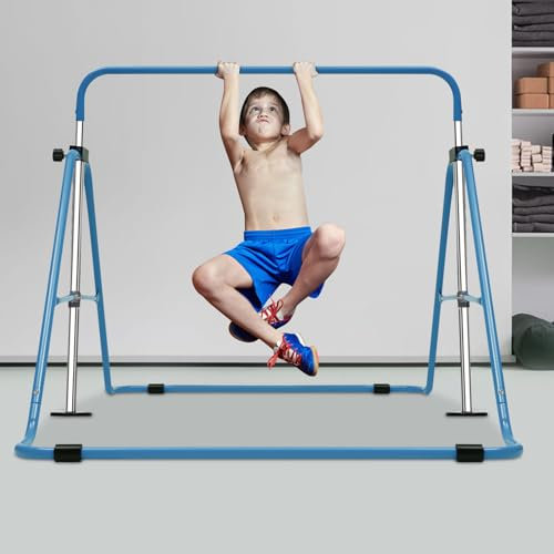 Barre de gymnastique horizontale de jardin pour enfants, équipement d'entraînement, gymnastique, extérieur, fitness, hauteur réglable pour la maison, la salle de sport, 108 x 148,5 cm