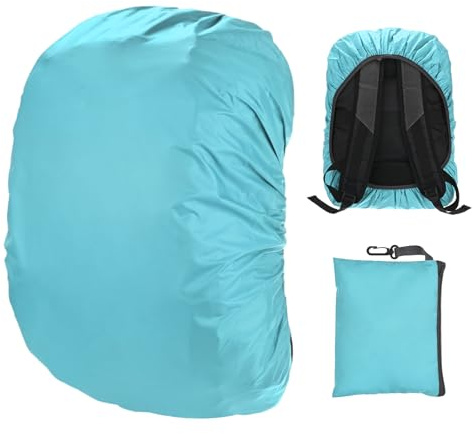 M METERXITY Cubierta Impermeable para Mochila Funda Impermeable Azul Lago | Para Mochila 15L-25L, Cubierta Para Lluvia, Con Bolsa De Transporte, Para SAcampada/Viajes Al Aire Libre