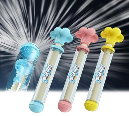 3PC Fireworks Water Gun, Firework Style Waters Squirter Toy, High Pressure Pull Out Watered Guns Suitable for Party Parties Swimming and Family Watering Games Gatherings