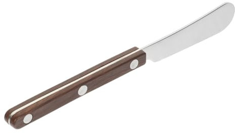 Warmhm Coltello da grasso burro attrezzo spargitore spargitori portatile formaggio comoda spatola per piccolo raschietto per legno spargimarmellata multifunzione AbS Marrone