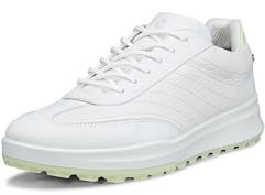 ECCO Womens Street Vibe Waterproof Lace Up, Shadow White/White/Lime Cream, 11-11.5