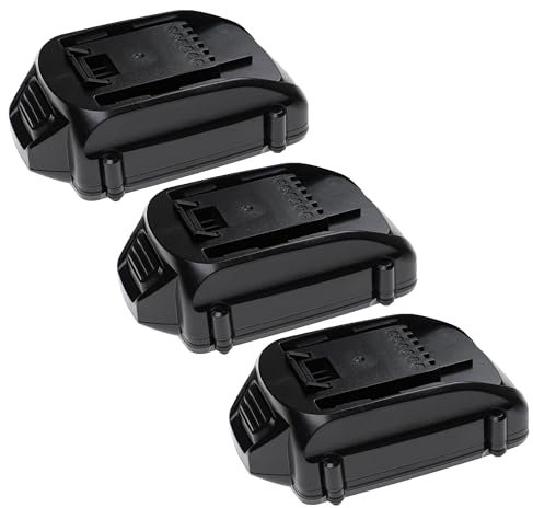 EXTENSILO 3X Akku kompatibel mit Worx WX372.1, WX373, WX373.1, WX373.9, WX372.9, WX390.1, WX390 Werkzeug (2500 mAh, Li-Ion, 18 V)