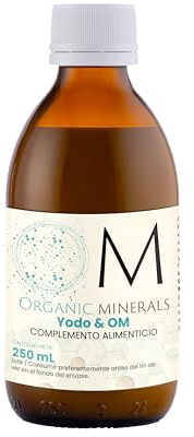 Yodo + Ormus OM Organic Minerals | Suplemento de Minerales Esenciales para Energía y Sistema Inmune | 100% Natural y Bioactivos | Cantidad 250mL