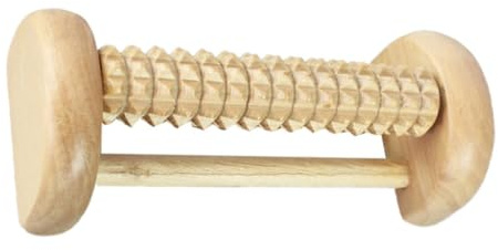 MAGICLULU Holz Fußmassagegerät Roller Tragbare Fußschmerzlinderung Massagerolle Fußentspannung bei Plantarfasziitis für Zuhause und Unterwegs