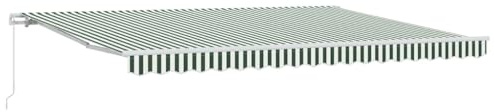Favemtsl Tenda da sole con braccio articolato, 450 x 350 x 165 cm, tenda retrattile in poliestere, per terrazza e balcone, tenda da sole manuale con manovella per esterni
