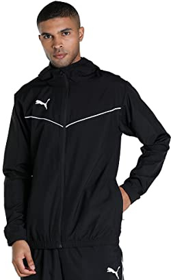 PUMA Herren Teamrise All Weather Jacket Sweatshirt, Puma Black-puma White, S EU