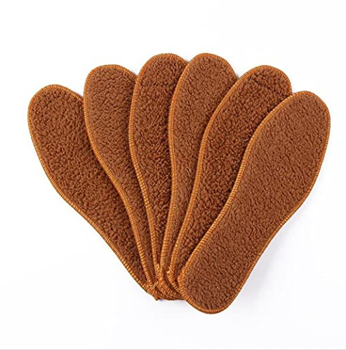 NC 10 par unisex filtinnersulor lamm ull varma skoinlägg varma tjocka fluffiga lammullsinlägg för kvinnor och män snöstövlar tofflor skor innersulor