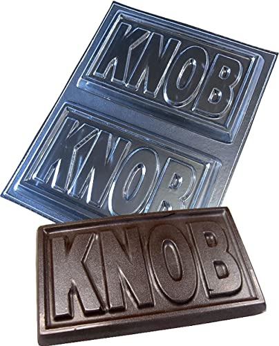 KNOB Large Chocolate Bar Moulds Reusable Plastic Molds Make 150g Bars, Transparent (4611)