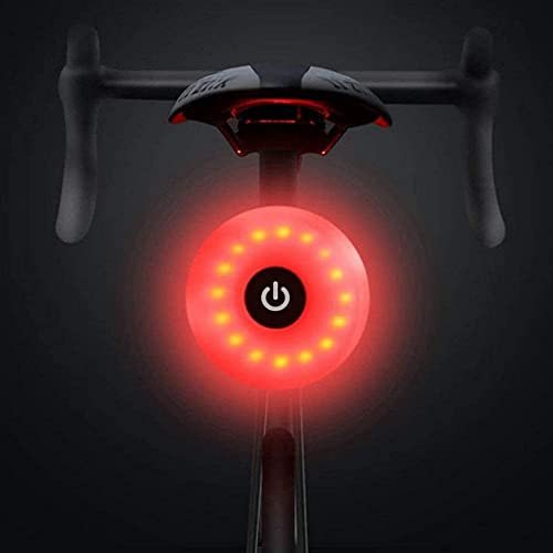 NK Luz Trasera LED Bicicleta - 5 Modos, Recargable, Puerto Carga DC5V 1A, Micro USB, IPX5, Ligera y Duradera, Fácil Instalación (Compatible con Todas Las Bicicletas) (Azul)