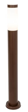 Qazqa rox - Palo da giardino Industriale - 1 luce - Ø 11.9 cm - Ruggine - Industriale - Illuminazione esterna