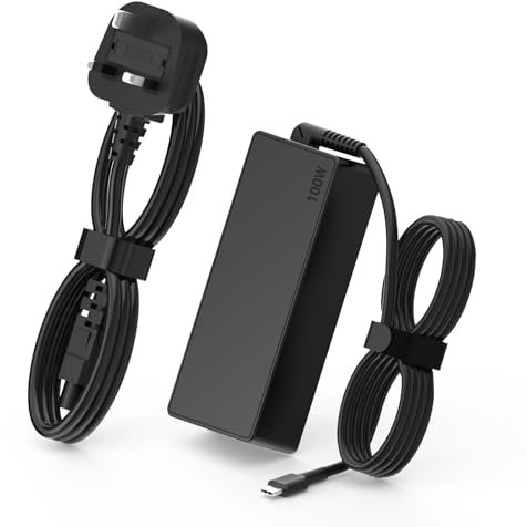 Hafiuege 100W USB C Laptop Power Adapter Fast Charger for Lenovo, HP, Mac Book Pro, iPad, Dell, Asus Laptops and Universal All USB-C Devices, Charge Type-C 100W 96W 90W 87W 65W 61W 45W 30W Device