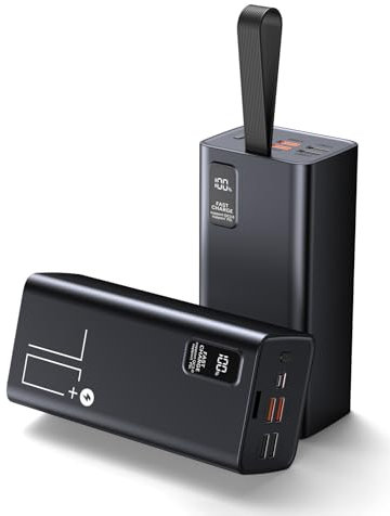 LOHAO Portable Charger Power Bank, PD 30w & QC 3.0 Fast Charging Battery Pack, 70000mah Powerbank 5 Outputs 2 Inputs Compatible with iPhone 17/16/15/14/13/12 and More