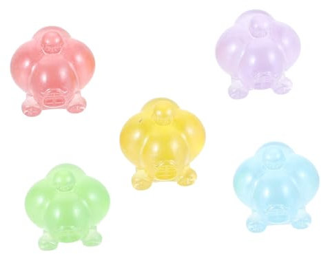 JUMPLAWN 5pcs Pumpkin Carriage Miniature Figurines for Decor Glow Dark Night Light Ornaments for Wedding and Birthday Party Favors Charming Craft Accessories