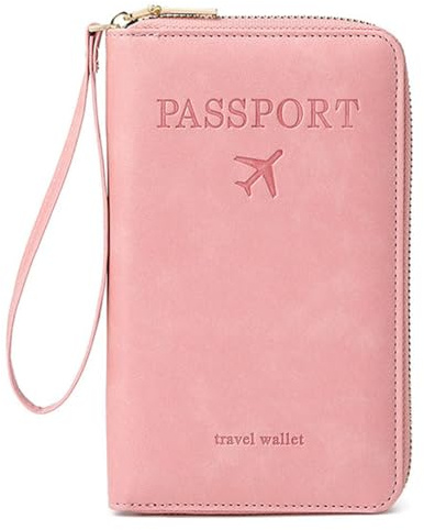 Family Passport Holder for Travel Women and Men RFID Passport Holder with Card Slots Holder Passport Case Passport cover Passport Wallet Travel Essentials and Accessories