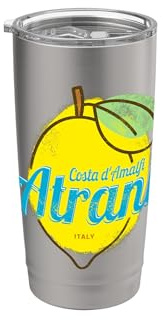Atrani Costa d'Amalfi Limón Italia Vintage Costa de Amalfi Vaso térmico de acero inoxidable de doble pared