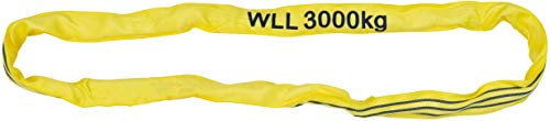 Petex 47203019 Round Sling WLL 3000 kg, 1 m, 2 m, Yellow