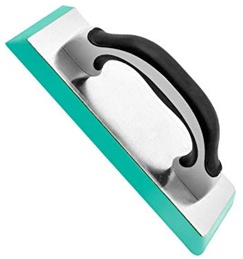 ROLLINGDOG 24 cm x 10 cm Fliesenwaschbrett Reibebrett Putzbrett Fliesen Fugbrett Ausfugbrett Epoxidfugbrettaus poliertem Aluminium,Grün,Gummiunterseite Pad