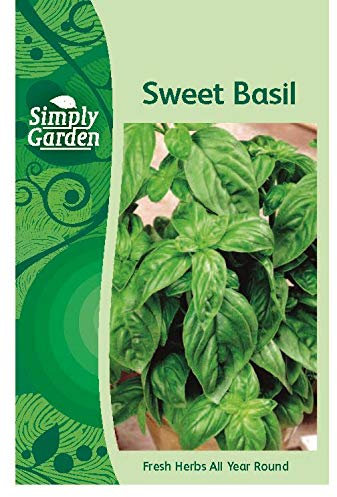 Simply Garden Sweet Basil Fresh Herb Seeds Grow Your Own Garden
