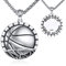 YFN Basketball Halskette Sterling Silber Korbball Anhänger Schmuck Basketball Geschenke für Damen Herren Jungen Basketballspieler