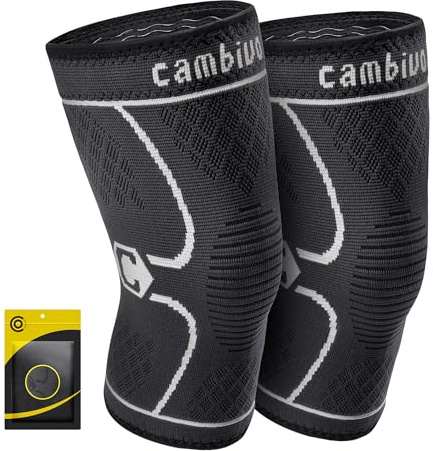 Rodilleras Gym de Compresion Transpirable y Antideslizante para Deporte