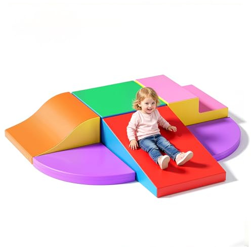 CUPCHID Blocchi per Bambini,blocchi di schiuma per bambini, giocattoli per attività di arrampicata e gattonamento,giocattoli per arrampicata per bambini(JM3240)