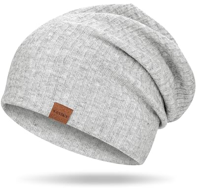 YANIKY Bonnet Beanie pour Hommes et Femmes, Bonnet Léger, Fin, Doux et Respirant pour Chimiothérapie, Bonnet Slouch Élastique