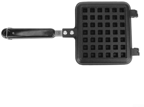 MeevrgR Macchina per waffle belga antiaderente per fornelli a gas con design rotante per una cottura efficiente e una facile rimozione in cucine compatte (cialda a una testa)