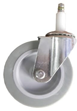 Ruedas para Carro de Camarera Cuarz Ø100 mm y Cuarz Mini Ø75 mm | Rueda Giratoria de Repuesto en Acero, Hierro y Polipropileno | Recambio Profesional para Carros Auxiliares (Estándar)