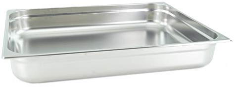 GVK ECO Contenitore GN Gastronorm 2/1 100 mm in acciaio inox