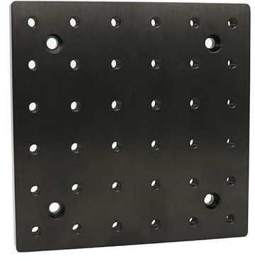 Optical Plate Flat Aluminum Honeycomb Breadboard Experimental Vibration Isolation Platform Workbench M6 Tapped Mounting Holes (150X150X12MM)