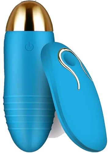 Vibro ei sex 20 starke Vibrations Vibrator für frauen 8cm mini Vibrator mit fernbedienung Vibratoren leise und stark klitoris G punkt vibration Bullet-vibratoren & vibrationseier M17-16 (Blue)