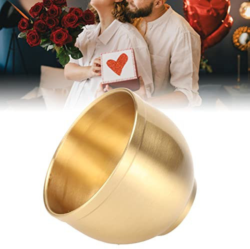 Taza de Té de Latón, Proceso de Tazones de Acero Inoxidable 304 Suavizado Elegante Taza de Licor de Latón Brillante Duradera, Vasos de Chupito Bebida Contenedor para Beber Agua para Banquetes