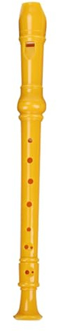 8-håls ABS-klarinett Färgglad Flöjtinstrument Musik Sopranklarinett nybörjare sopran blockflöjt (Color : Yellow)