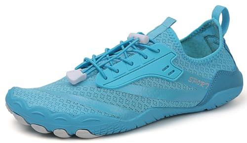 AUXDIQ Zapatos de Agua Hombre Mujer Escarpines Deportes Acuáticos Zapatos de Playa Surf Escarpines de Baño Barefoot Zapatillas