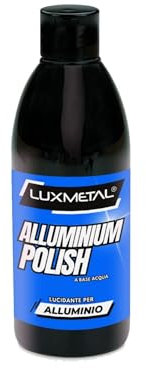 Lux Metal - Abrillantador de Aluminio Polish 250 gr Pasta abrasiva para pulir superficies aleaciones ligeras aluminio elimina rayones óxido Abrillanta carrocerías automóviles motos barco bicicletas