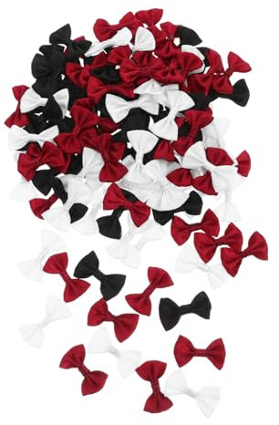 Ipetboom 120St handgefertigter Bogen Scrapbooking-Verzierung Minibögen zum Basteln Mini-Bogen Handgemachte Schleifen Dekorationen für Grußkarten Schleifen drehen Mini-Fliege Polyester