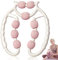 shallyong Massageroller Beine, Cellulite Massagegerät, Massageroller, Cellulite Roller, Massage Roller mit Griff für Bein, Fuß, Armmassage (Weiß+Rosa)