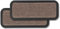 Fußmatte Außen & Innen - 2er Set 25x60 cm Braun Linien - Sauberlauf Türmatte rutschfest - Schmutzfangmatte strapazierfähig - Fussmatte aussen Stufen