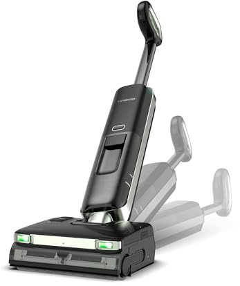 Tineco Floor ONE S7 Master våt torrdammsugare, streakfri avdragare, 9,9 cm superplatt 180° platt hölje, 23000 Pa sugkraft, Flashdry-självrengöring, 150° grön DustReveal-strålkastare