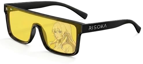 RISOKA® Lunettes anti lumière bleue Gaming pour homme & femme - Soulagent les yeux pendant jeu & travail sur écran - Lunette de repos PC - Blue light glasses avec filtre bleu