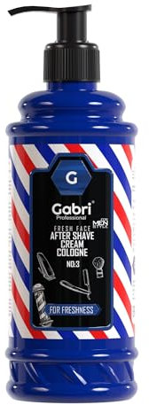 Gabri Professional No:3 For Freshness After Shave Cream Cologne Balm 400 ml - Loción Para Hombres - Frescura Facial Hidratante y Refrescante