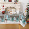 Tischdecke Weihnachten Tischtuch abwaschbar Wasserabweiseind Tischdecke mit Hirsh Waschbar Tischtuch für Küche Tafeldecke für Küche Tischdecke,137x179cm,Grau